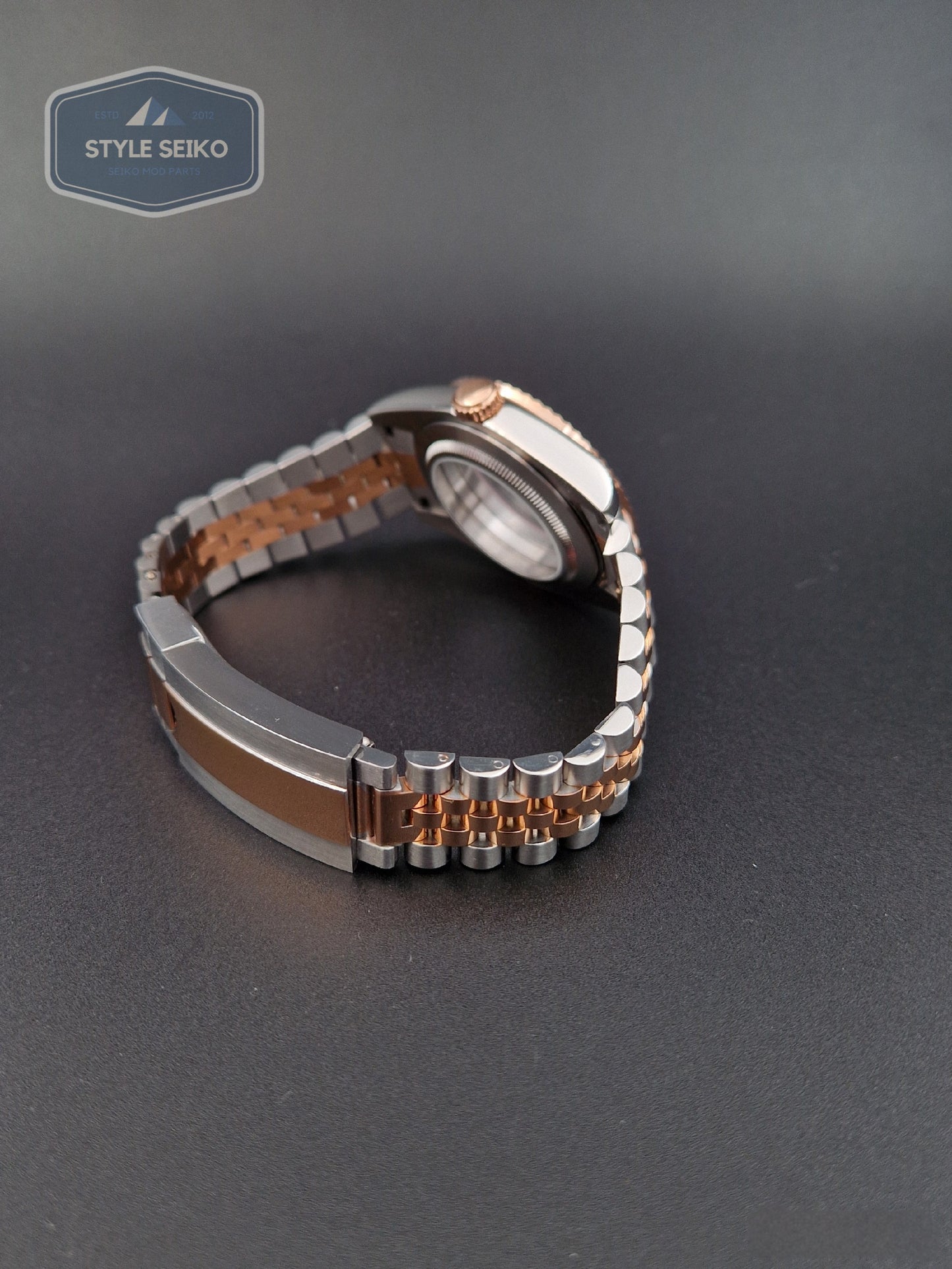 Rosegold datejust case Jubilee-braclet