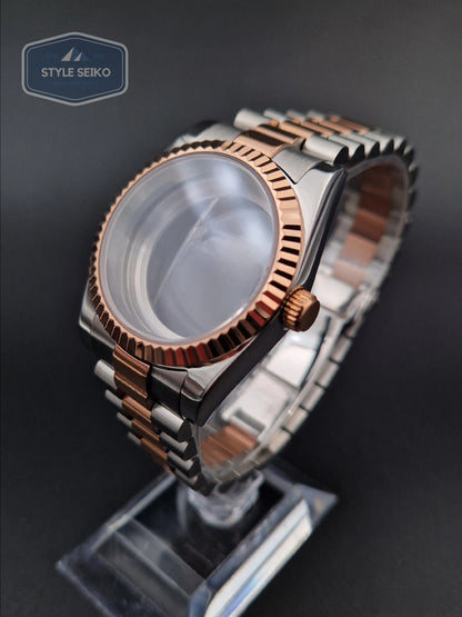 Rosegold datejust case Jubilee-braclet