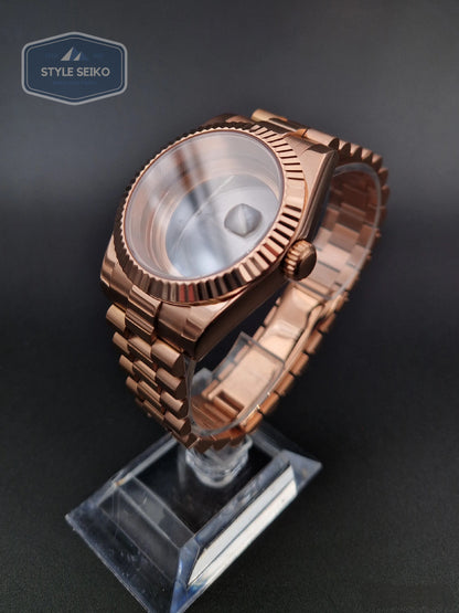 Roségold datejust case  president-bracelet