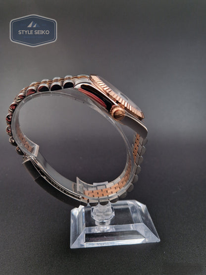 Rosegold datejust case Jubilee-braclet